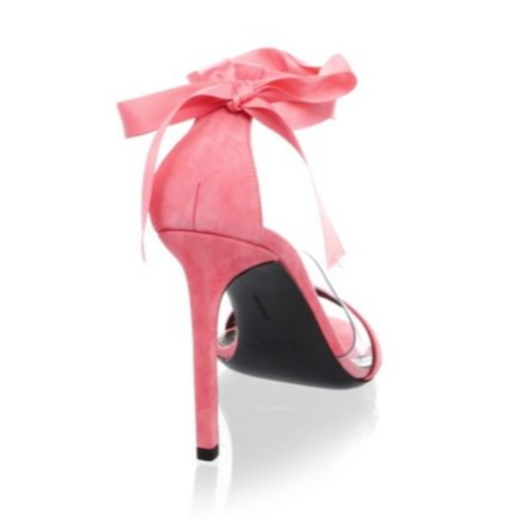 CALVIN KLEIN Bow Suede Stiletto Pumps-BRAND NEW 7M - Picture 3 of 4